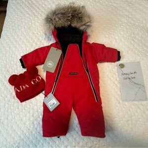 Canada Goose Baby Lamb Heritage Snowsuit & Hat